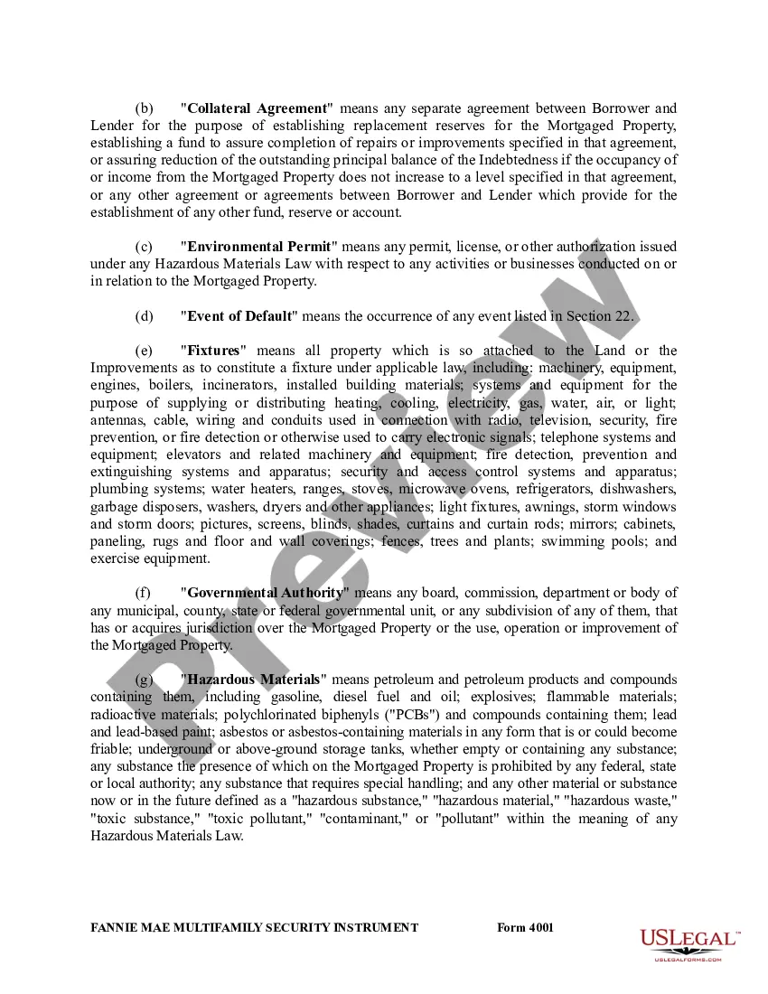 Get Multifamily Mortgage, Assignment of Rents and Security Agreement Preview Multifamily Mortgage, Assignment of Rents and Security Agreement