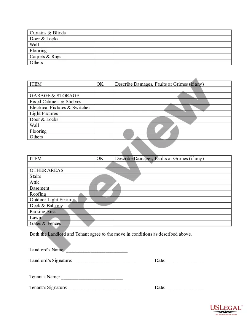 Get Tenant Move In Checklist Preview Tenant Move In Checklist