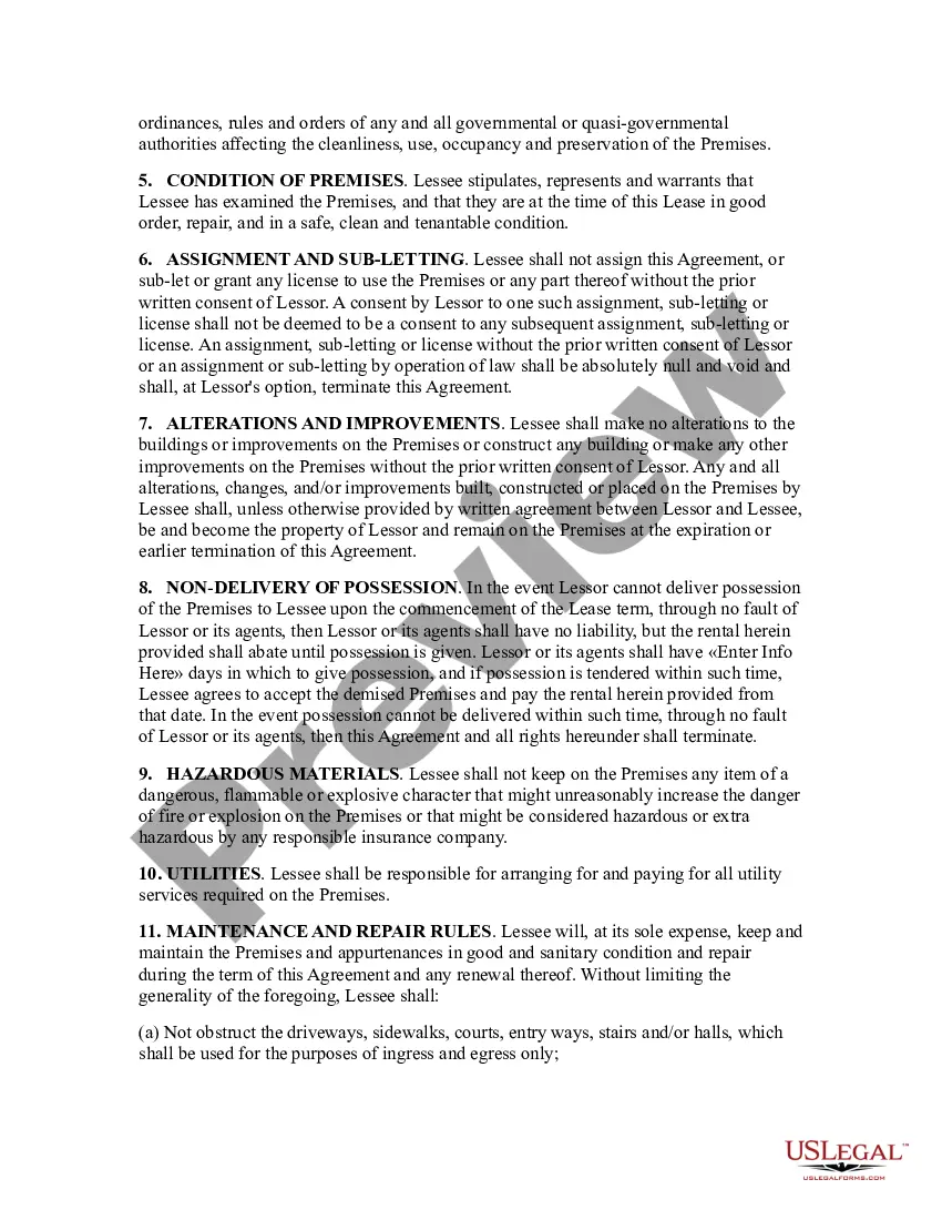 Preview House Lease Agreement