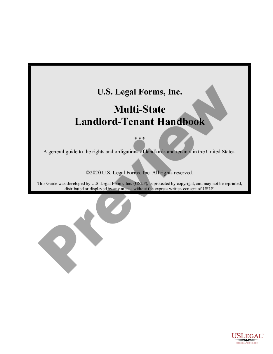 form Multistate Landlord Tenant Handbook - Guide - Laws preview