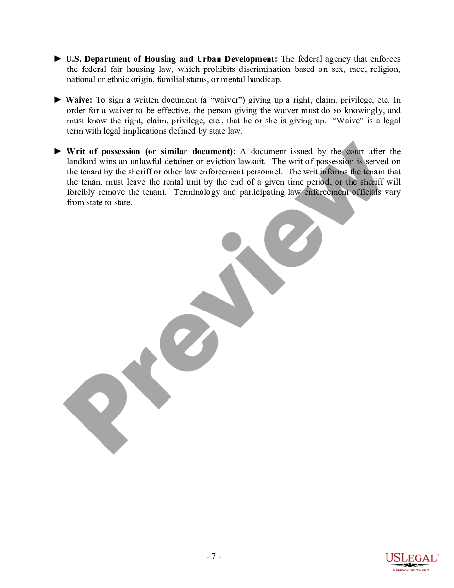 page 9 Multistate Landlord Tenant Handbook - Guide - Laws preview