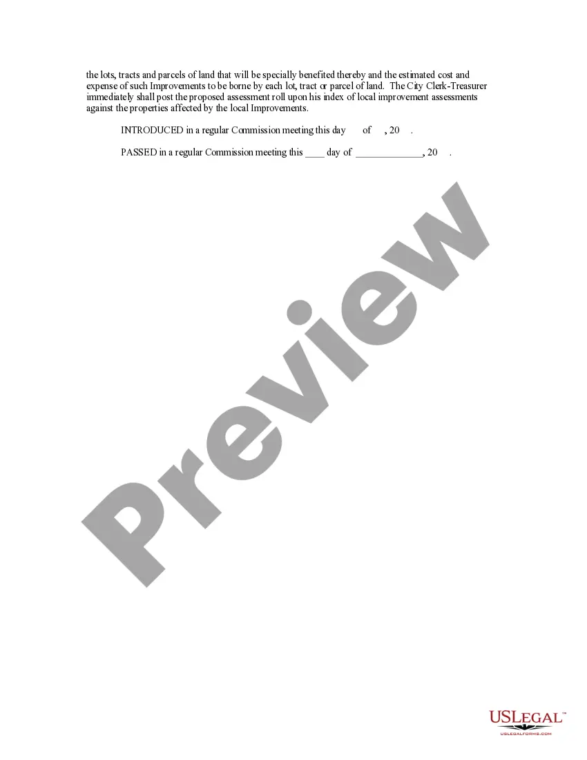 Get Special Improvement Project and Assessment Preview Special Improvement Project and Assessment