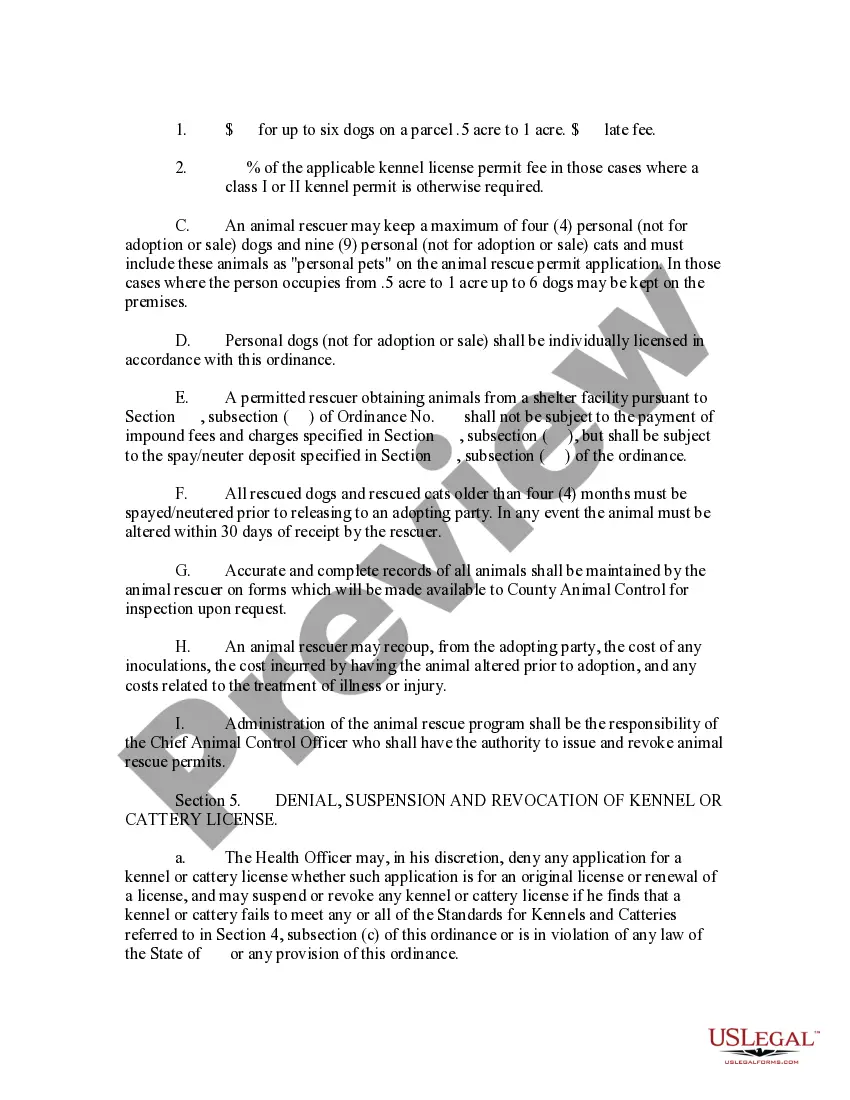 Get Ordinance Regulating the Keeping and Control of Dogs and Cats Providing for the Control and Suppression of Rabies Preview Ordinance Regulating the Keeping and Control of Dogs and Cats Providing for the Control and Suppression of Rabies