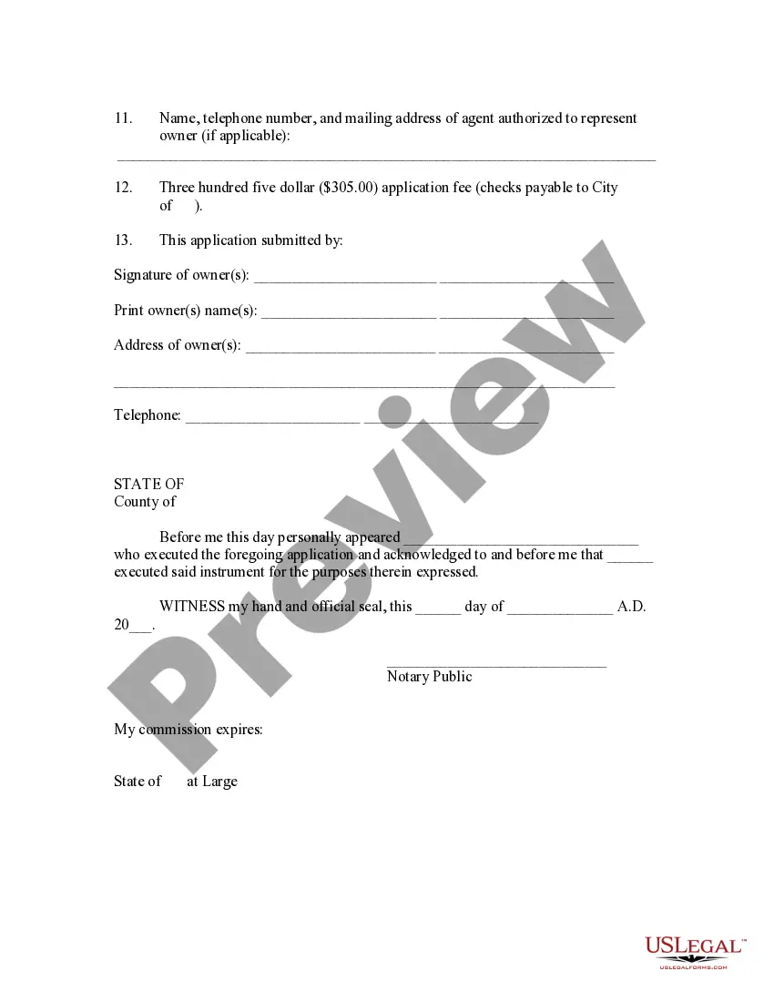 Preview Petition for Voluntary Annexation