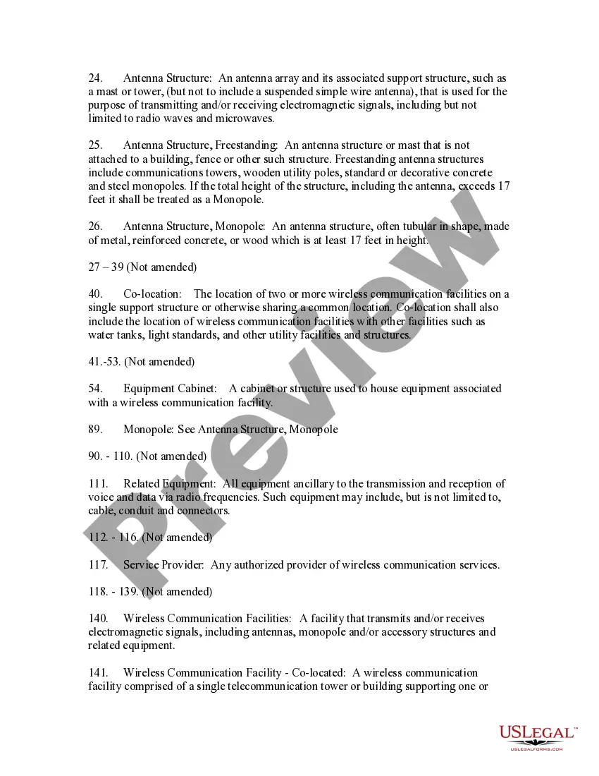 Preview Wireless Antenna Ordinance