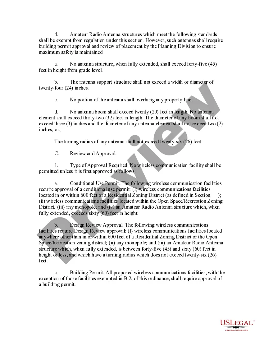 Preview Wireless Antenna Ordinance