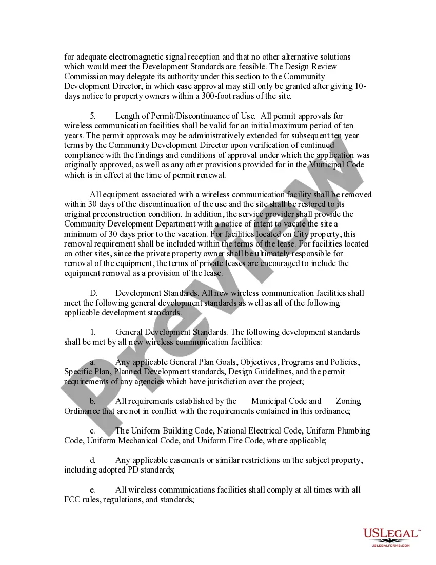 Preview Wireless Antenna Ordinance