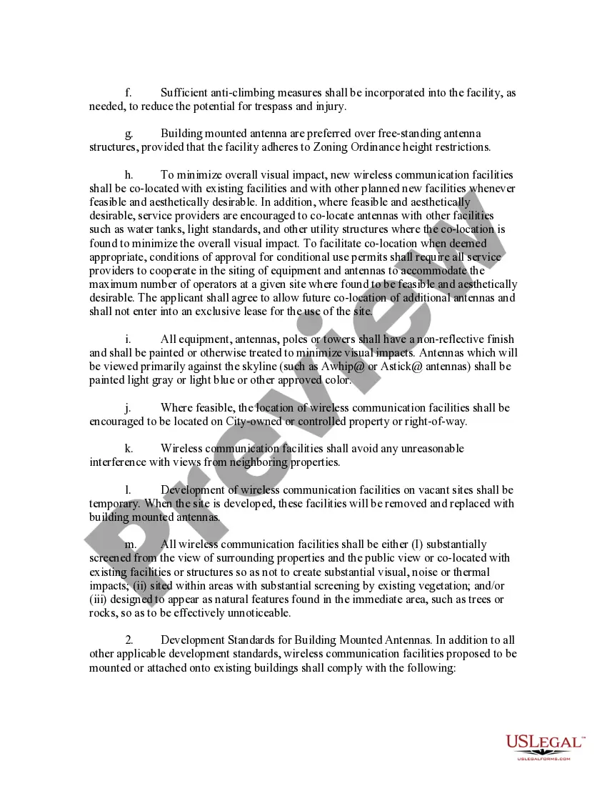 Preview Wireless Antenna Ordinance