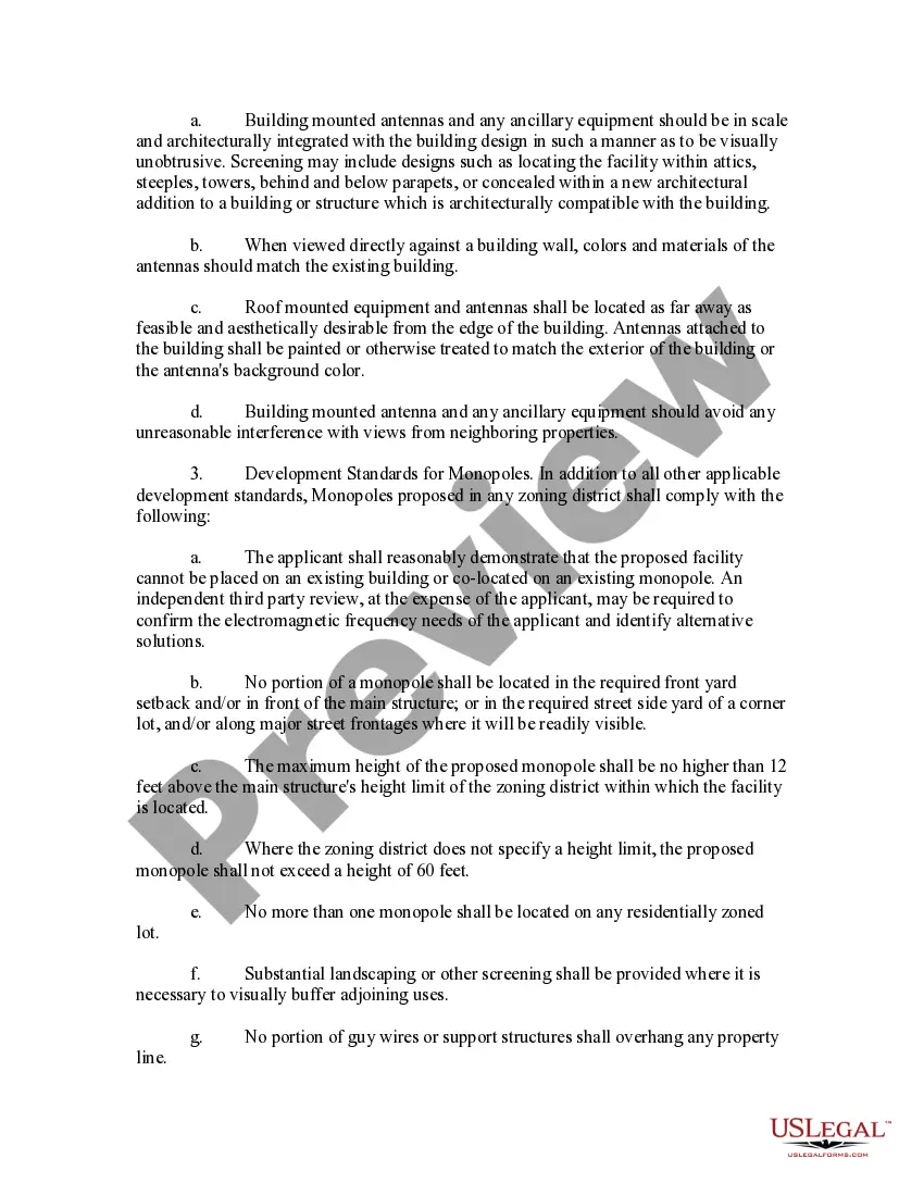 Preview Wireless Antenna Ordinance