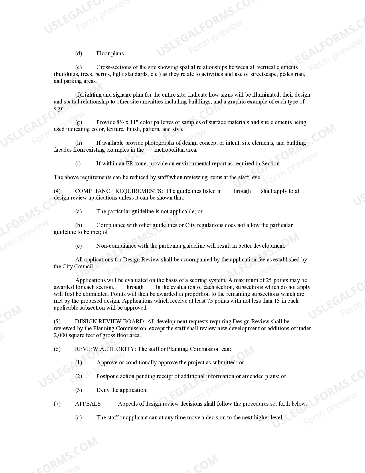 Preview Commercial Design Review Ordinance