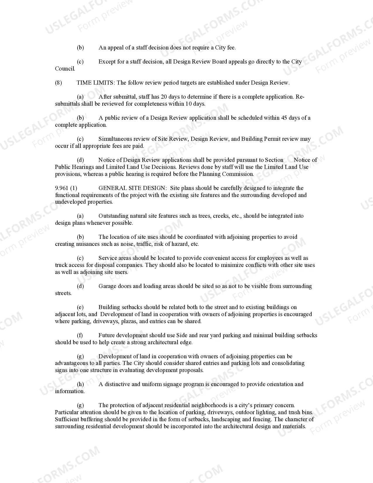 Preview Commercial Design Review Ordinance