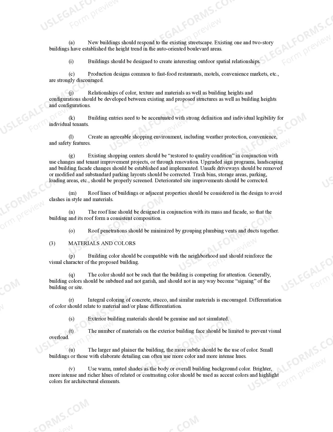 Preview Commercial Design Review Ordinance