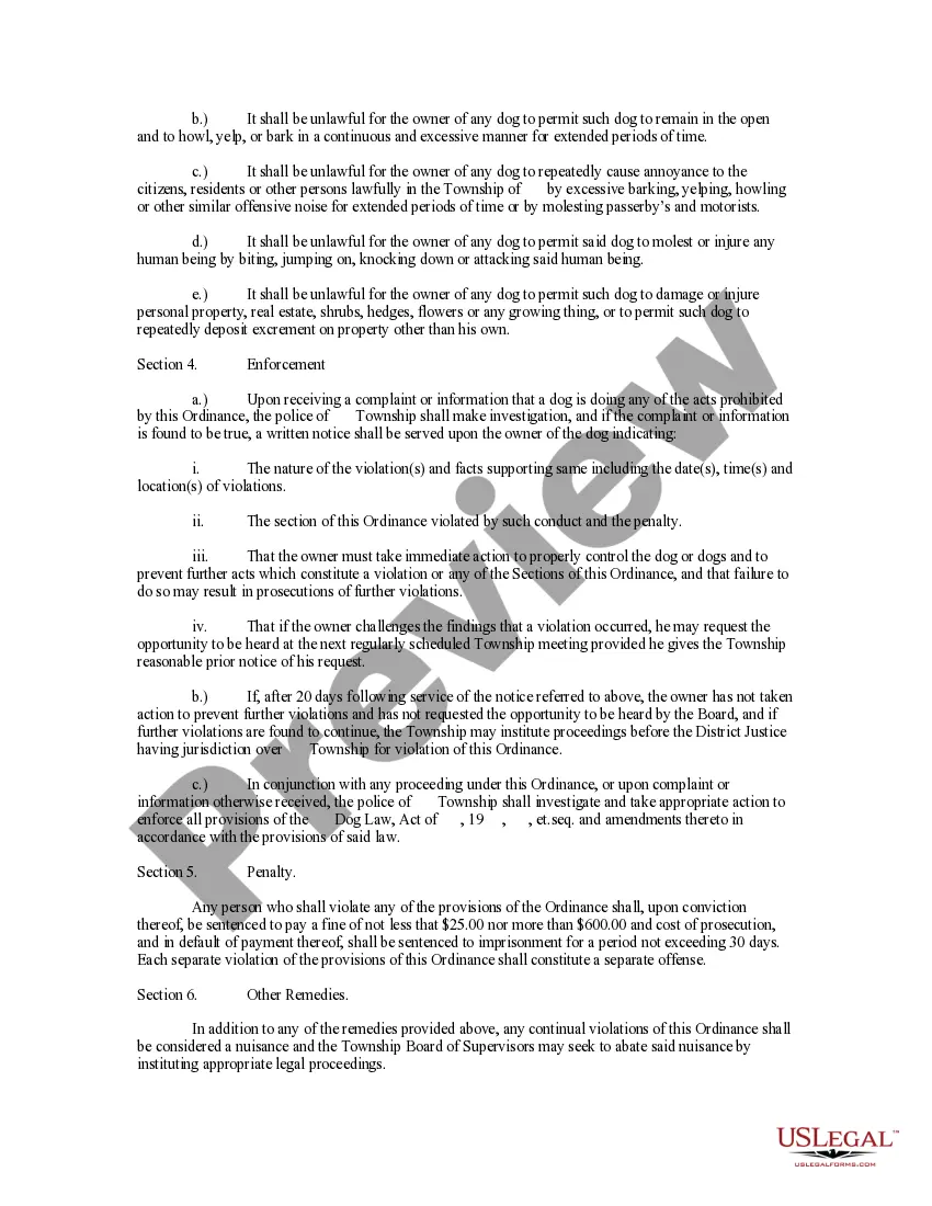 Get Dog Control Ordinance Preview Dog Control Ordinance