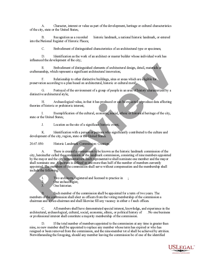 Get An Ordinance Amending Historic Property or Landmark Preservation Provisions Preview An Ordinance Amending Historic Property or Landmark Preservation Provisions