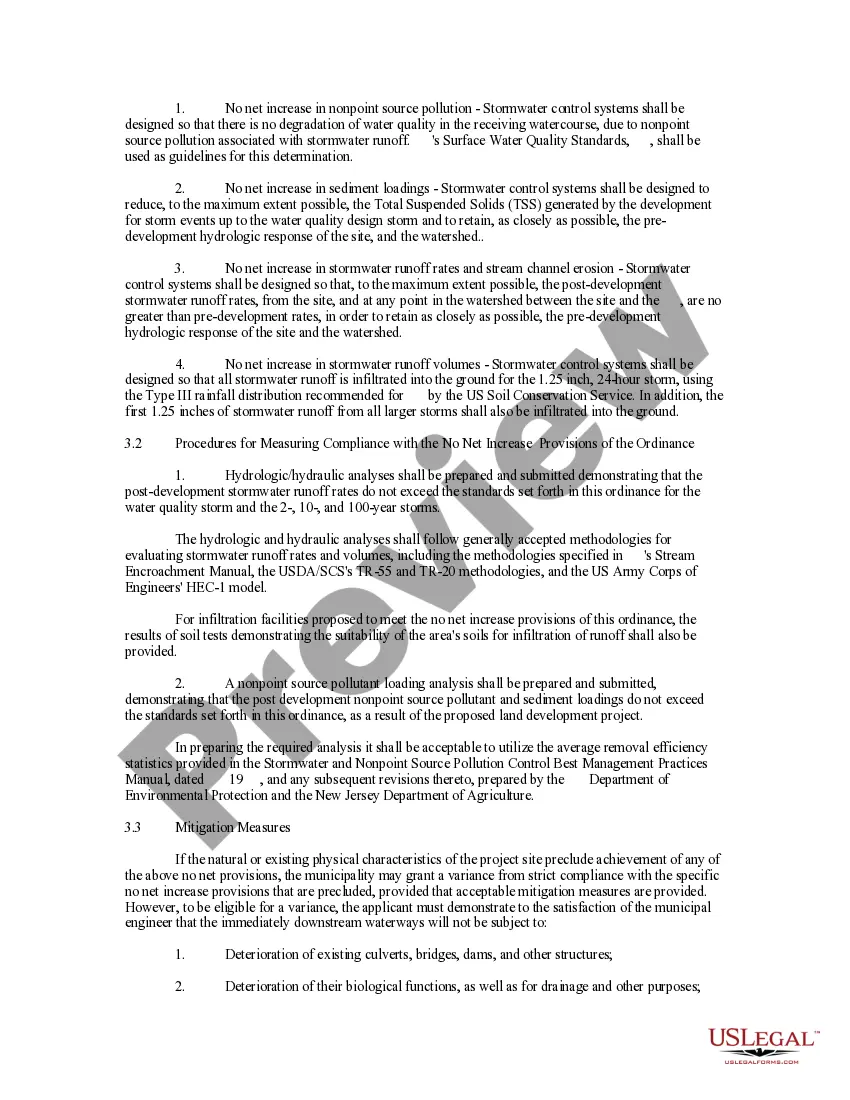 Get Stormwater Control Ordinance Preview Stormwater Control Ordinance