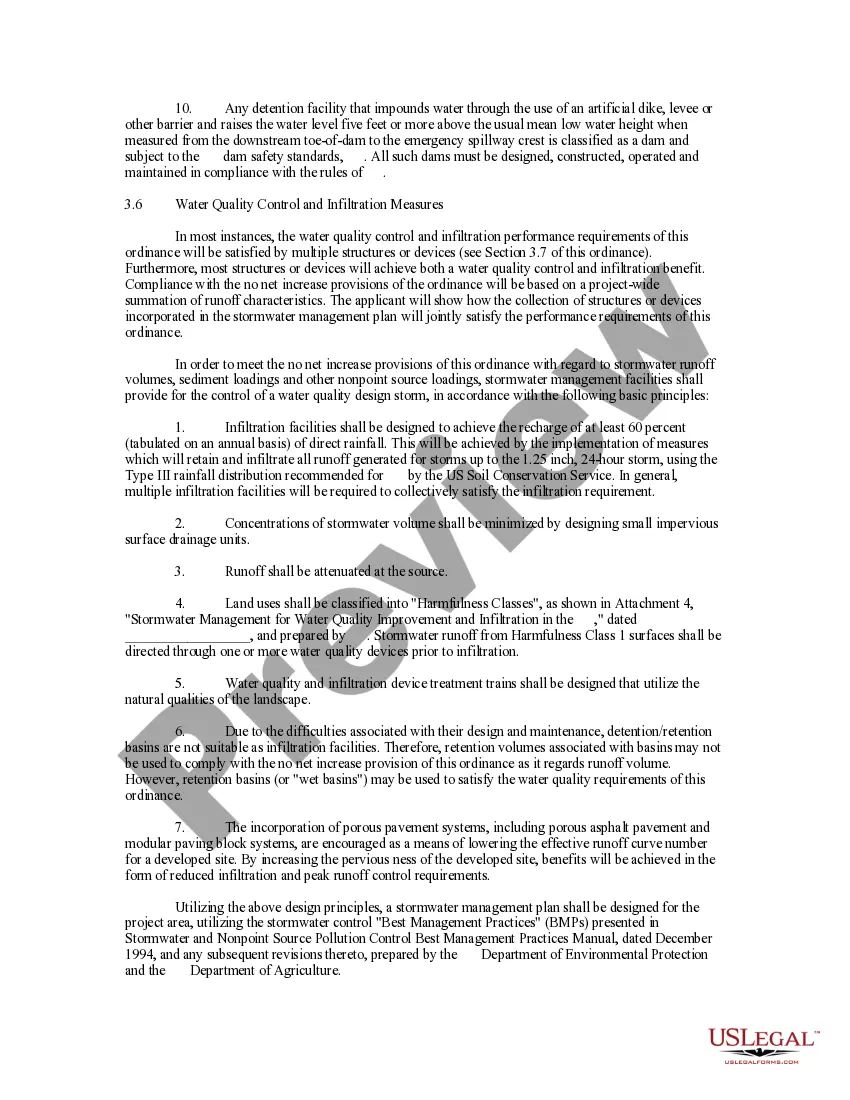 Get Stormwater Control Ordinance Preview Stormwater Control Ordinance