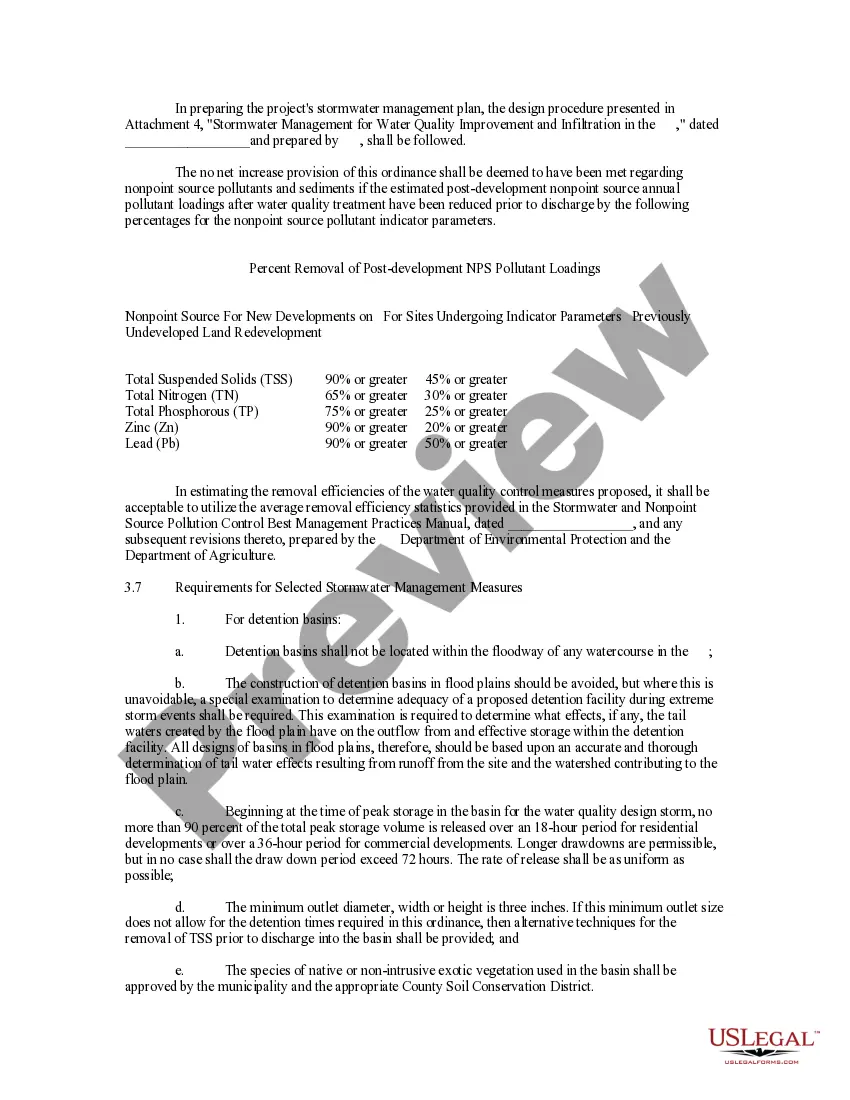 Get Stormwater Control Ordinance Preview Stormwater Control Ordinance