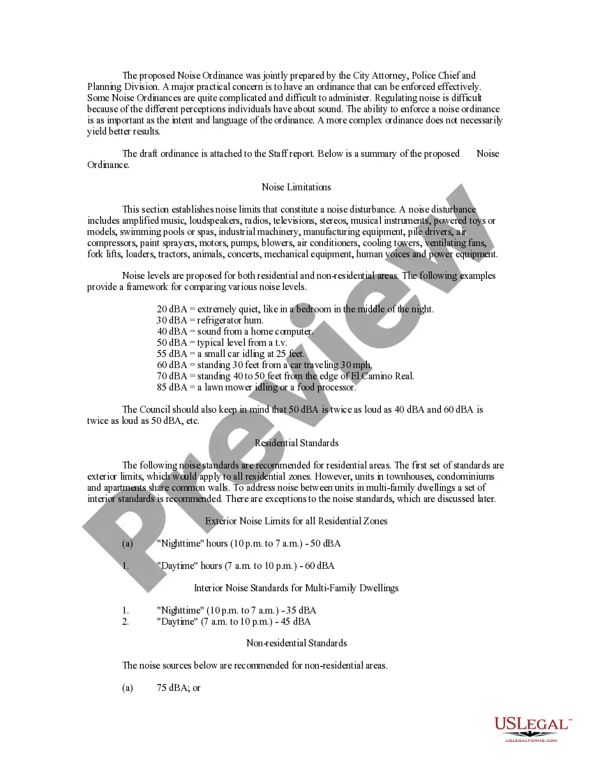 Get Noise Control Study and Recommendations Preview Noise Control Study and Recommendations