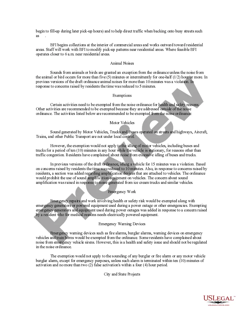 Get Noise Control Study and Recommendations Preview Noise Control Study and Recommendations
