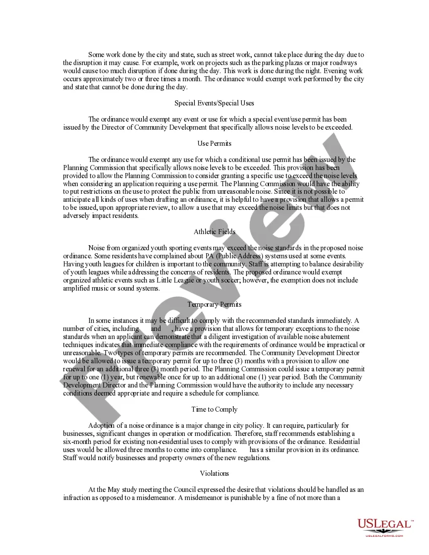 Get Noise Control Study and Recommendations Preview Noise Control Study and Recommendations