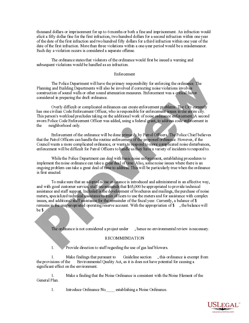 Get Noise Control Study and Recommendations Preview Noise Control Study and Recommendations