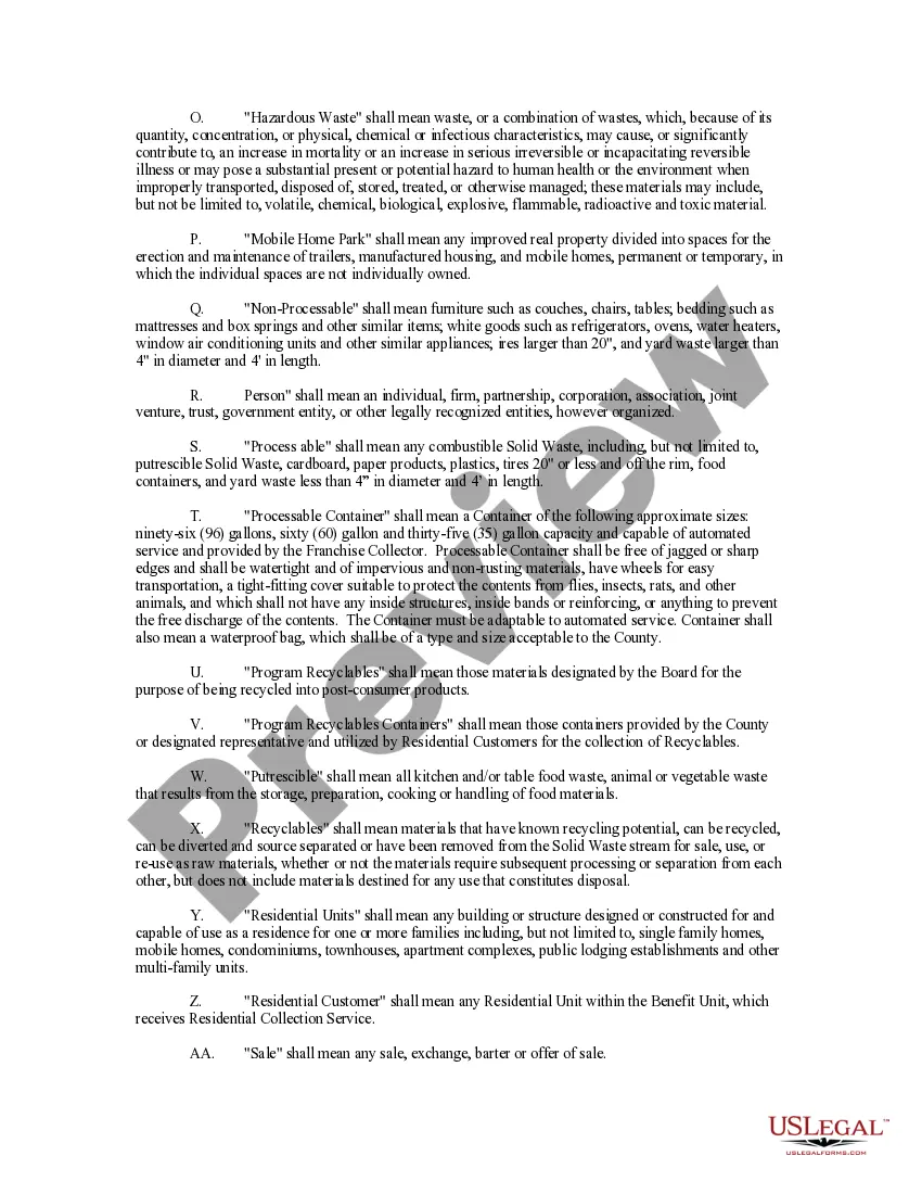 Get Solid Waste Collection Ordinance Preview Solid Waste Collection Ordinance