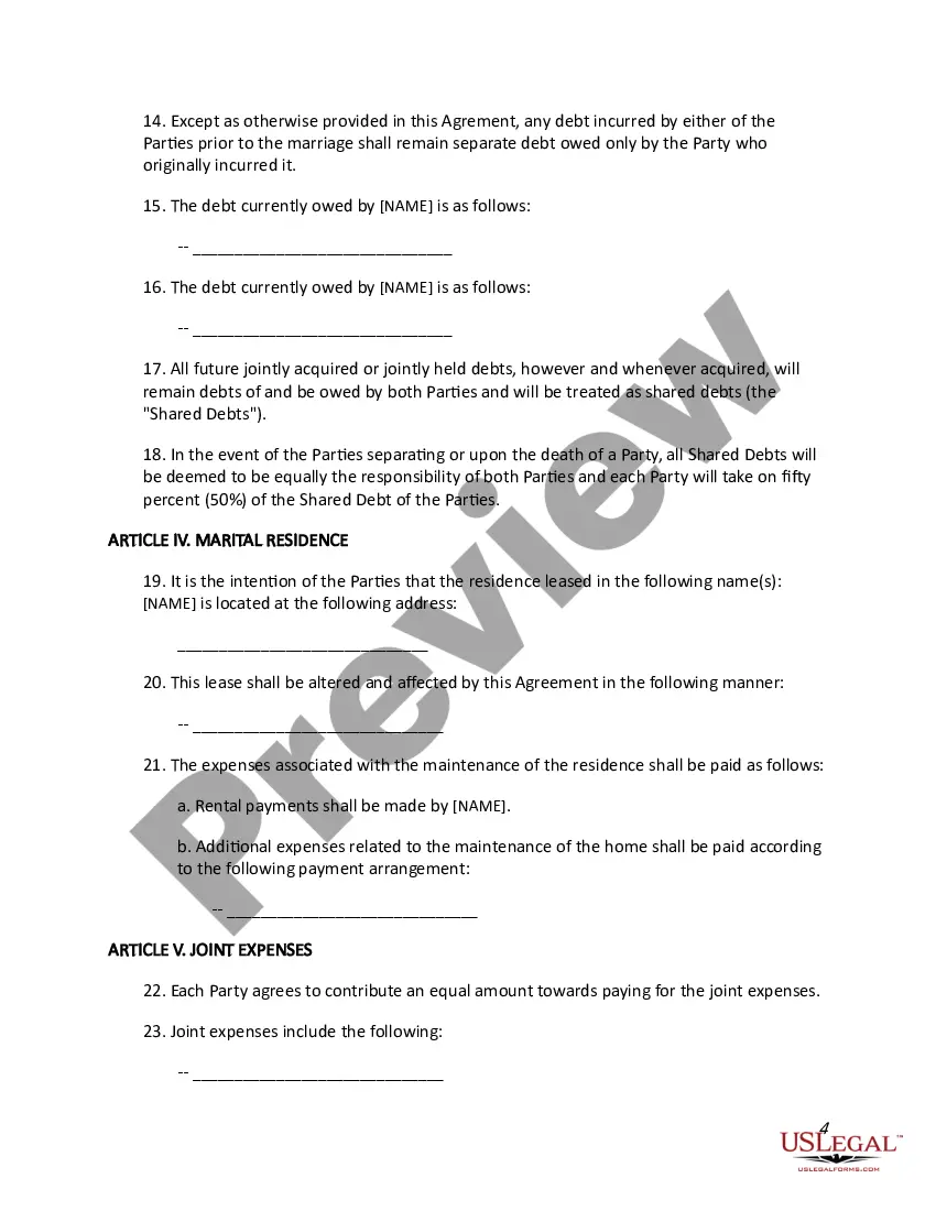 Get Prenuptial Agreement Preview Prenuptial Agreement