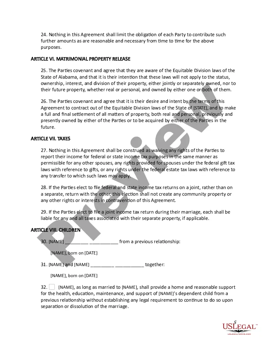 Get Prenuptial Agreement Preview Prenuptial Agreement