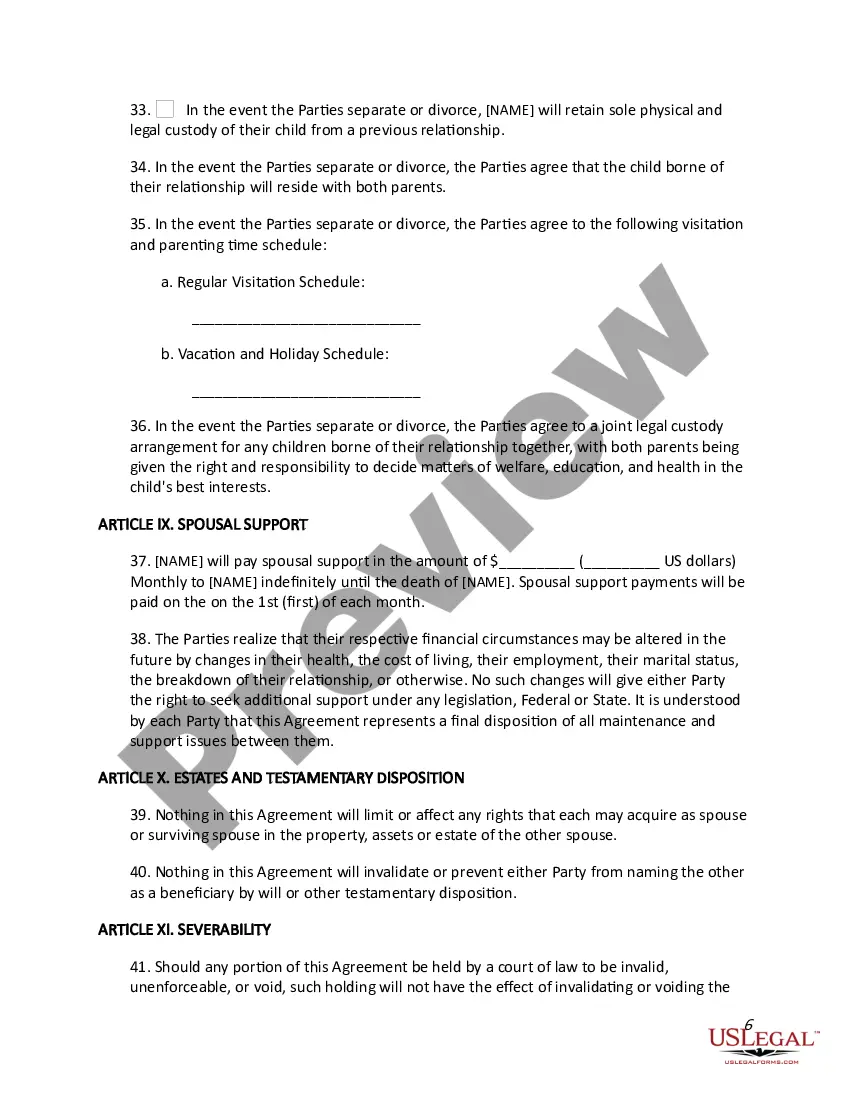 Get Prenuptial Agreement Preview Prenuptial Agreement