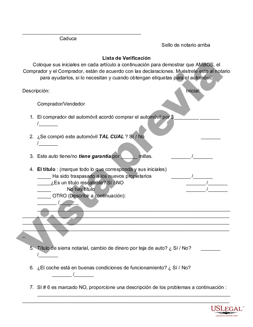 Preview Comprobante de compra - Automóvil personal - Factura de venta