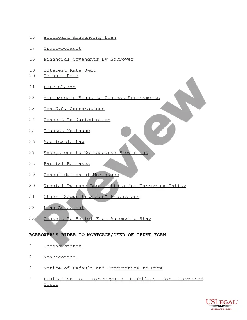 Get Form of Mortgage Deed of Trust and Variations Preview Form of Mortgage Deed of Trust and Variations