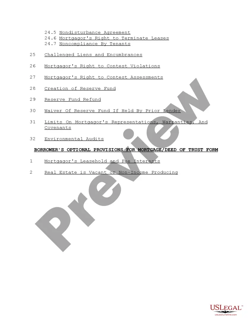 Get Form of Mortgage Deed of Trust and Variations Preview Form of Mortgage Deed of Trust and Variations