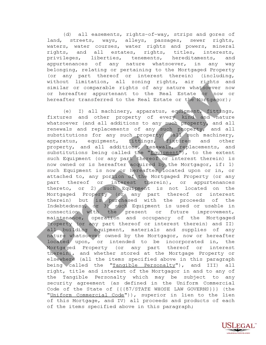 Get Form of Mortgage Deed of Trust and Variations Preview Form of Mortgage Deed of Trust and Variations