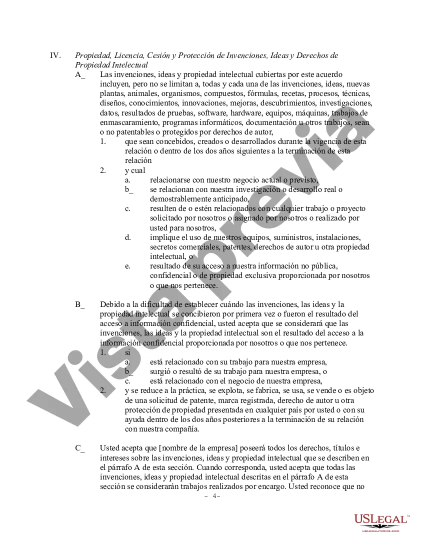 Preview Acuerdo de Protección y Transferencia de Tecnología para No Empleados
