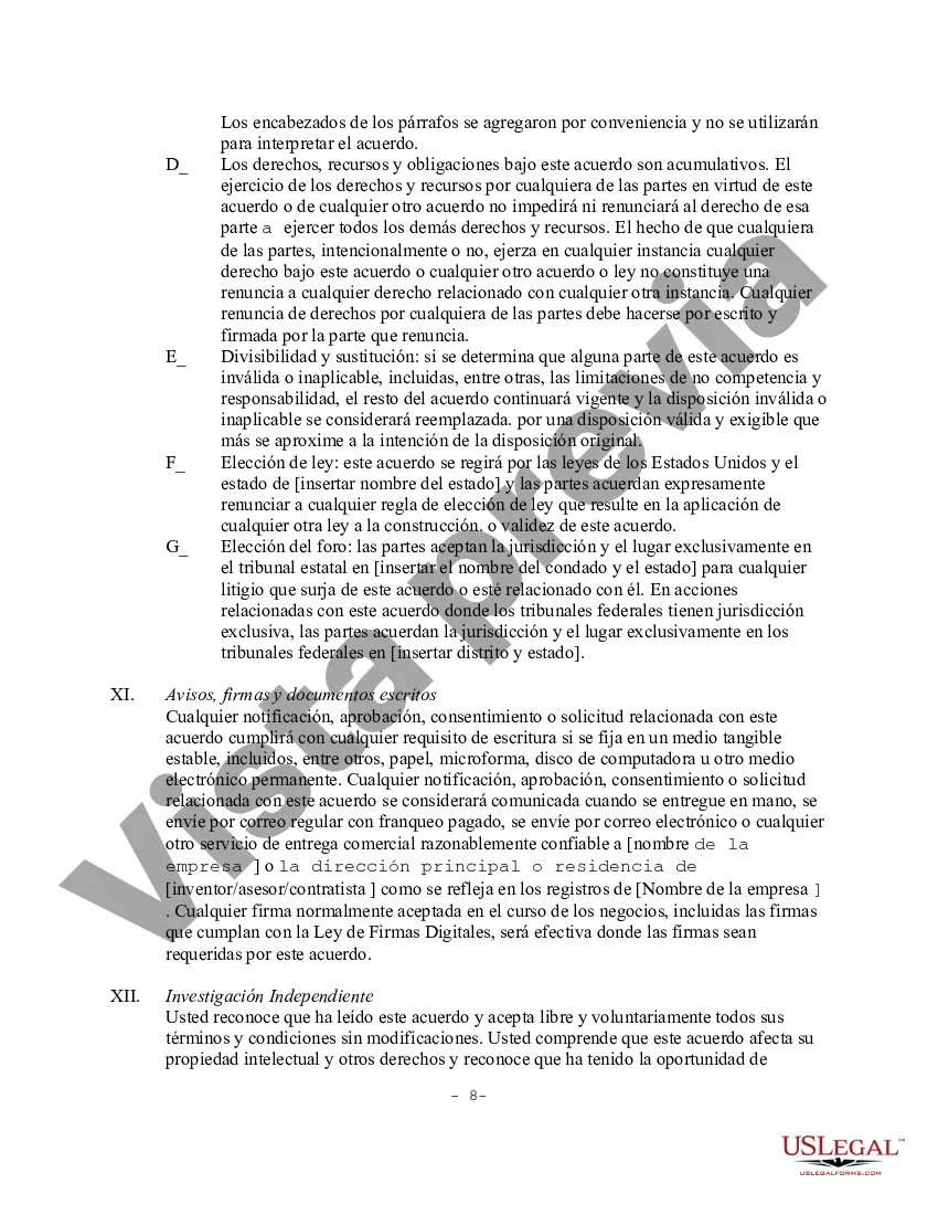 Preview Acuerdo de Protección y Transferencia de Tecnología para No Empleados