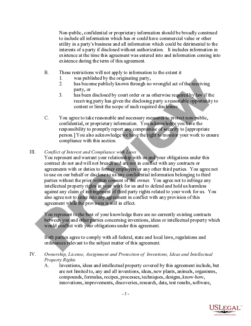 Get Non Employee Technology Transfer And Protection Agreement Preview Non Employee Technology Transfer And Protection Agreement