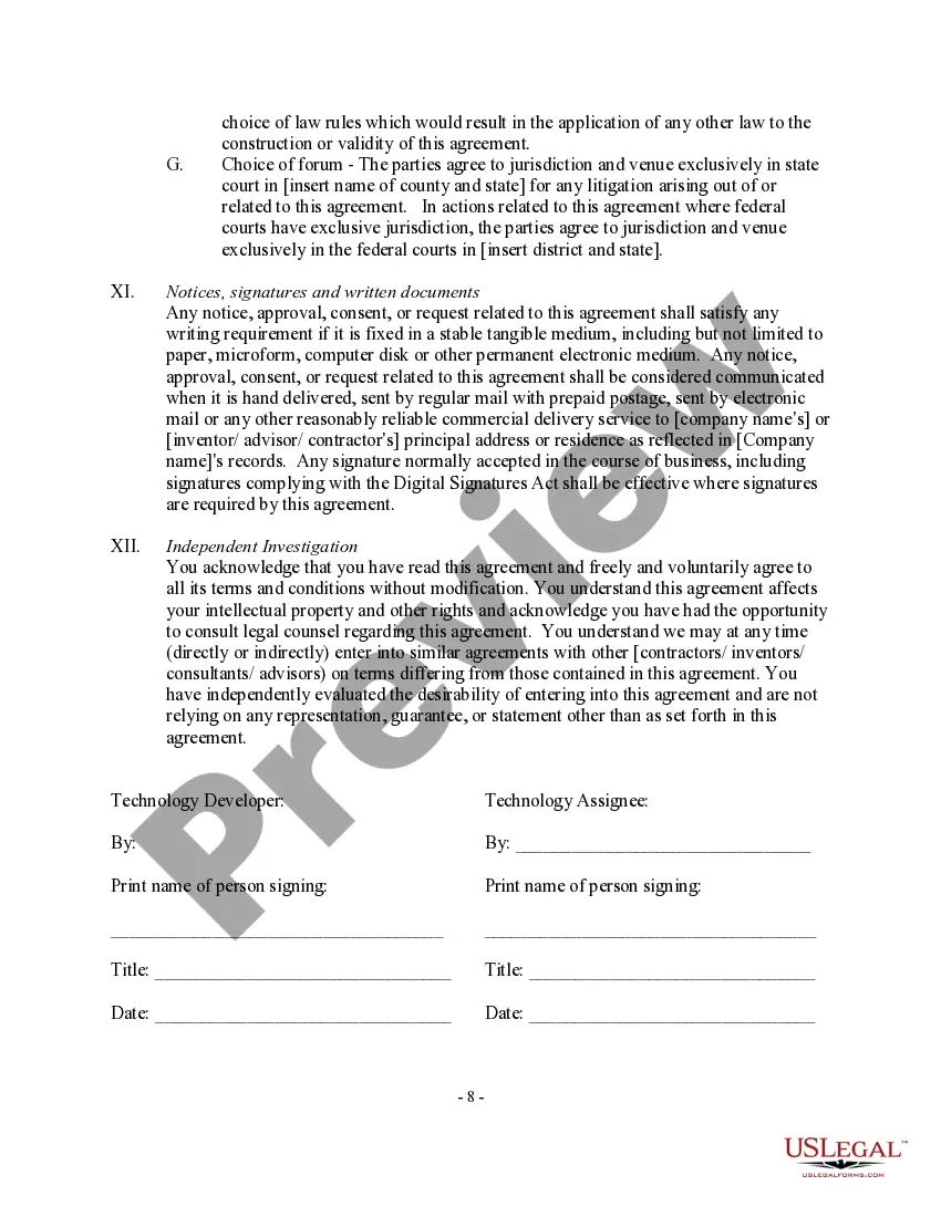 Get Non Employee Technology Transfer And Protection Agreement Preview Non Employee Technology Transfer And Protection Agreement