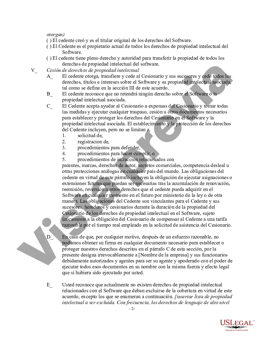 Preview Compra y Cesión de Propiedad Intelectual de Software