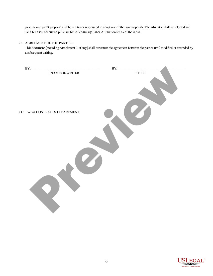 Short Form Contract With Example US Legal Forms