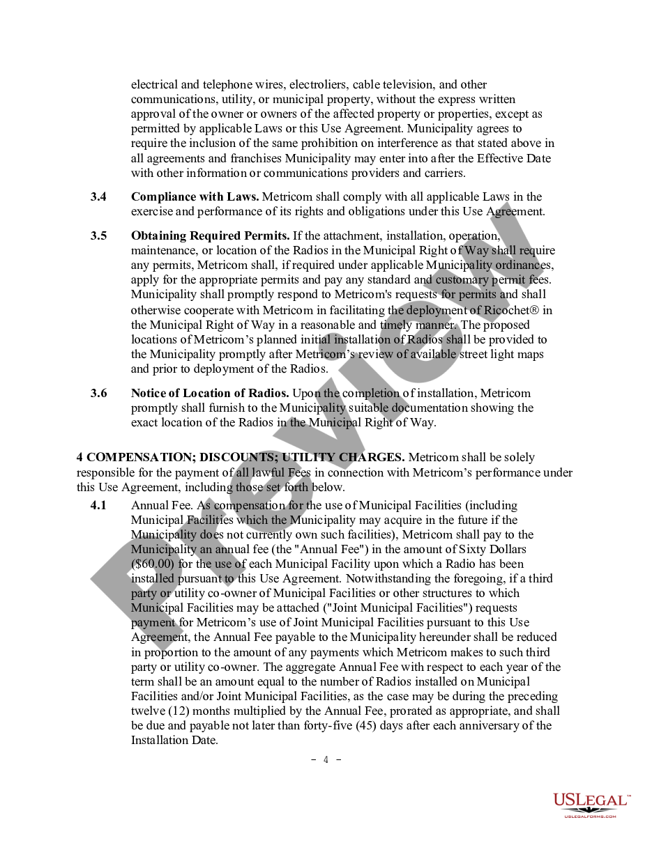 page 3 Right of Way Agreement preview