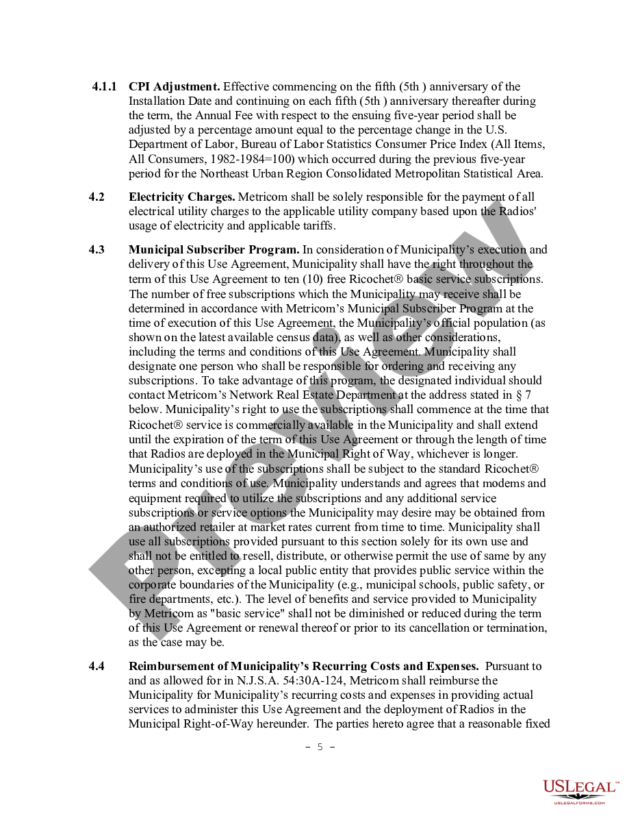 page 4 Right of Way Agreement preview