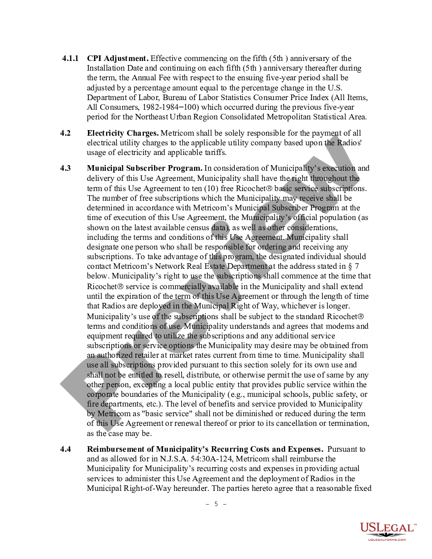 Virgin Islands Right of Way Agreement Way Agreement US Legal Forms