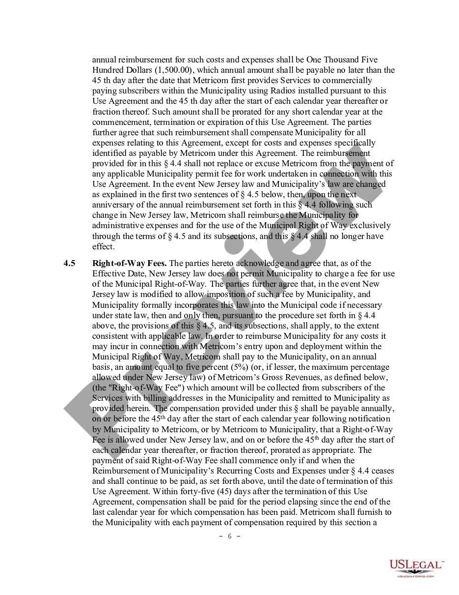 page 5 Right of Way Agreement preview