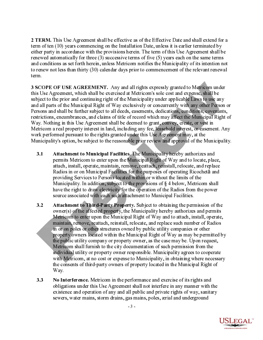 Get Right of Way Agreement Preview Right of Way Agreement