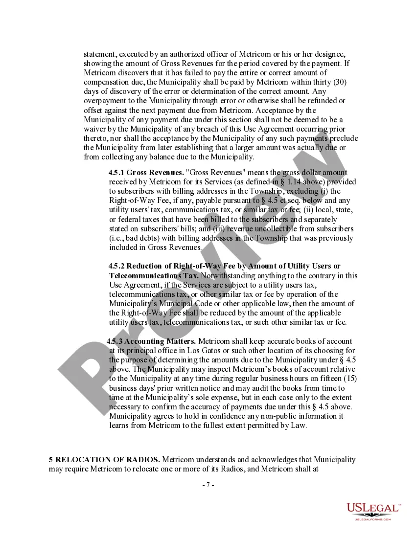 Get Right of Way Agreement Preview Right of Way Agreement