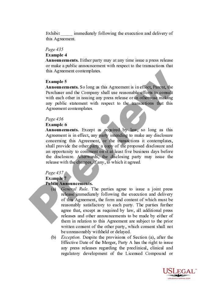 Get Announcement Provisions in the Transactional Context Preview Announcement Provisions in the Transactional Context