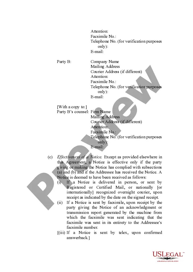 Preview Putting It All Together - Notice Provisions