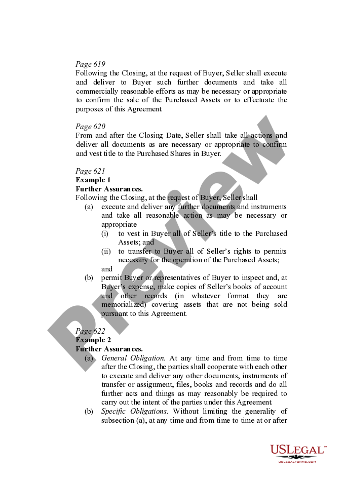 Negotiating and Drafting Further Assurances and PreClosing Assurances