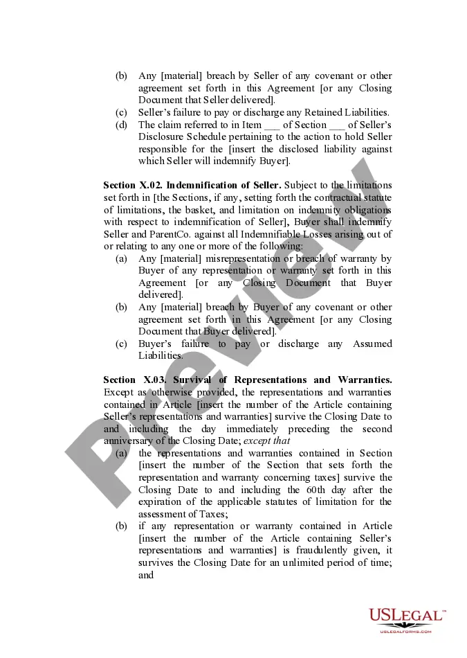 Get Indemnification - Long-Form Provision Preview Indemnification - Long-Form Provision