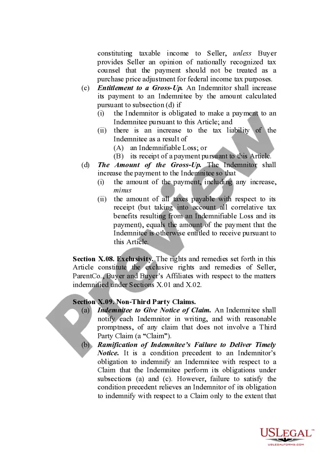 Get Indemnification - Long-Form Provision Preview Indemnification - Long-Form Provision